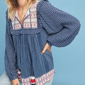 Hemant and Nandita Anthropologie Boho Blouse